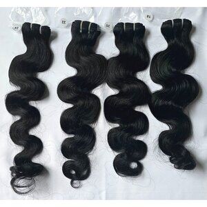 16A Raw 4 Bundles Human Hair Virgin Remy Body Wave 18 20 22 24 inch Double Weft